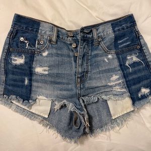 American Eagle Hi rise Jean shorts